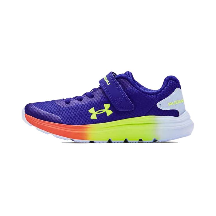 Under Armour Surge 2 Comfortable Versatile Shock Absorbing Durable Low Top Running Shoes Kids Sneakers Blue 3024103-500