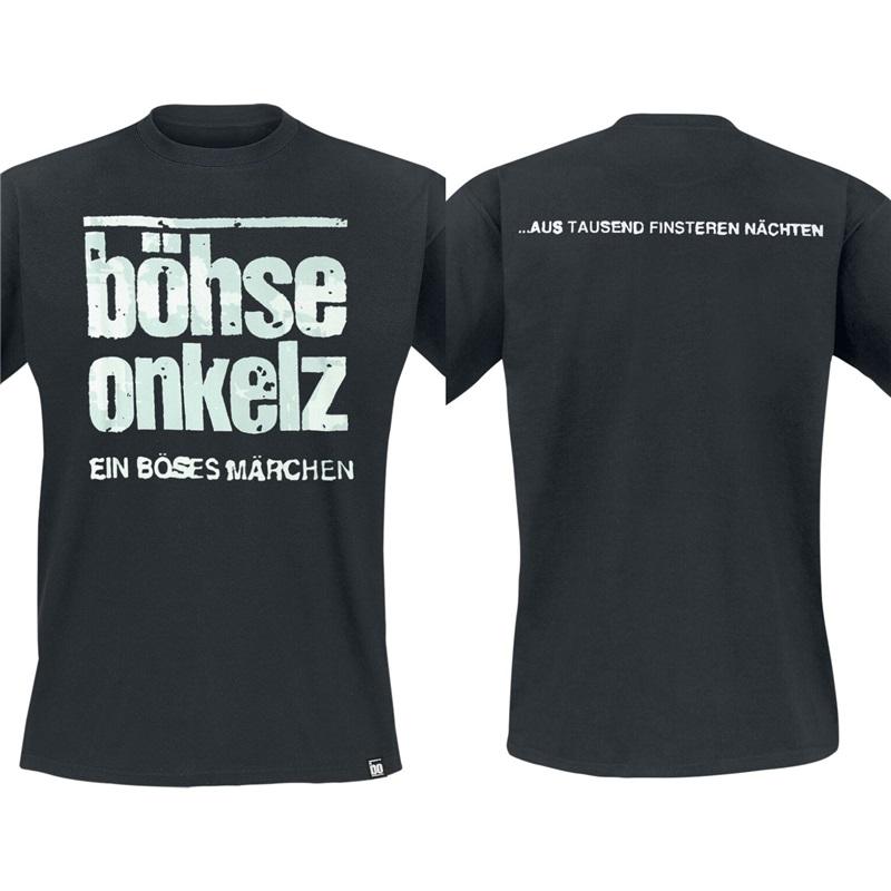 Немецкая рок-группа Böhse Onkelz Футболка Hier Sind Die Onkelz Global Tour Уличный Хип-Хоп Оверсайз Y2k Повседневная Хлопковая Мужская Женская Футболки Одежда