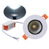LED Downlight 7W 630lm Adjustable Dimmable Recessed COB Ceiling Light for Shopping Malls Hotels