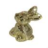62KD Mirror Finished Disco Rabbit Sculpture Easter Home Decoration Animal Figurine
