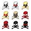 Upgrades Cool 3D Skull Crossbones Metal Decals Skull & Crossbones Unique Style Auto Accessories for Car & Motorcycle