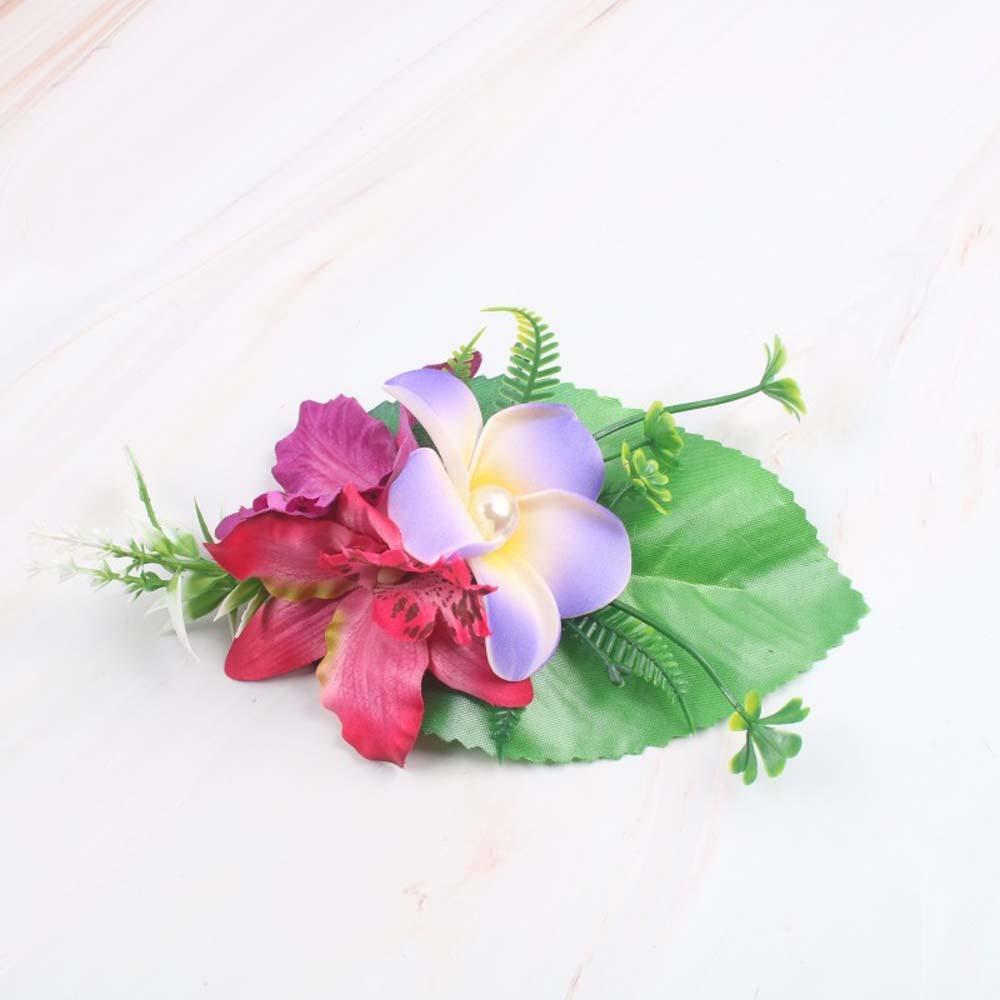 Sweet Eggs Flower Side Clip Bohemian Style Girls Hairpin Headdress Frangipane Hair Clip Daily
