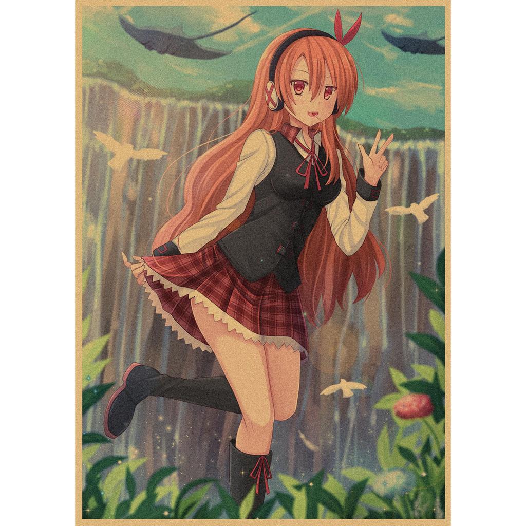 Ретро-плакат аниме Akame ga Kill - Настенное панно из крафт-бумаги 224