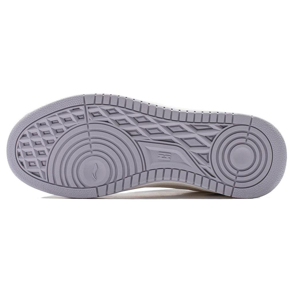 Li Ning модные универсальные белые кроссовки с толстой подошвой женские кроссовки фиолетовые AGCT472-4