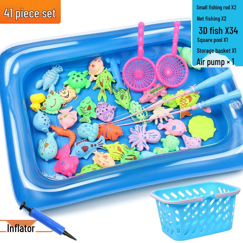 Детский магнитный набор для рыбалки – Летняя развивающая ролевая игра для детей