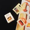 Миниатюрный кукольный домик Съедобная игровая модель Донат Десерт для послеобеденного чая Игрушка Мини-симуляция Холодильник Наклейка Игрушечный пакет