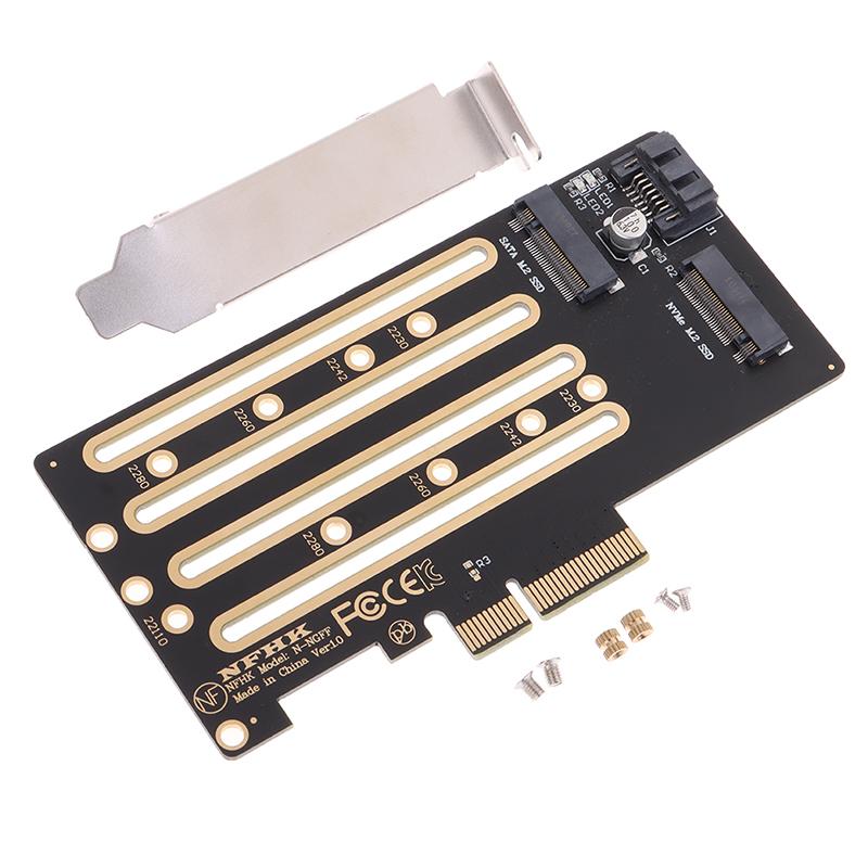 Nvme M.2 Ssd To Pcie 3.0 4.0 X4 Adapter Card Sata M.2 Ssd To Sata Adapter Card