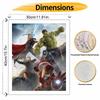 Disney Oil Painting DIY Digital Painting Avengers Heroes Action Scene HandPainted Wall Art for Living Room and Entryway.
