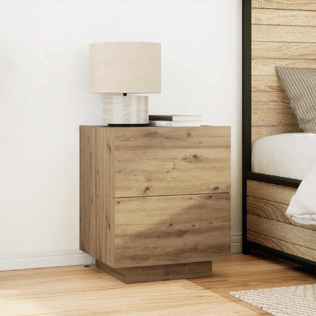 Nightstand Artisan Oak 45 x 40 x 55 cm Engineered Wood