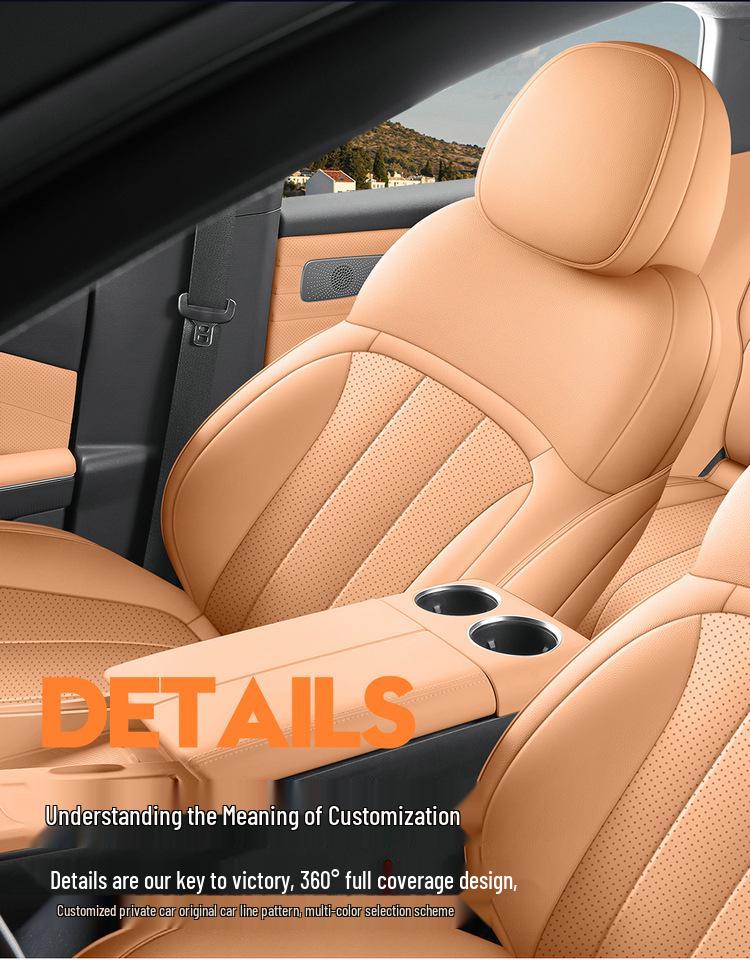 Geely Galaxy E8 25 Models Leather Car Seat Cushion - All-Season Full Surround Cover