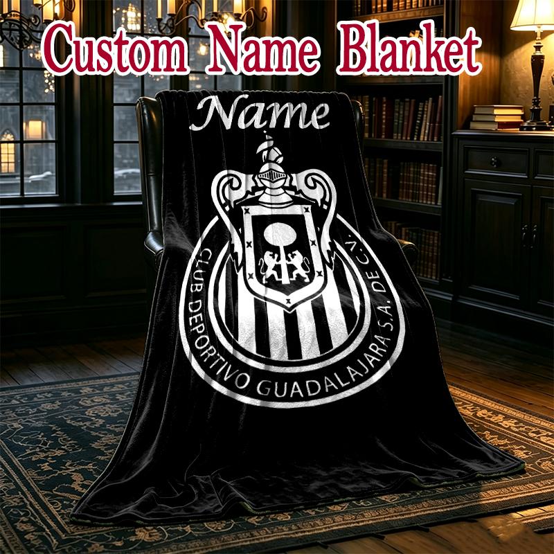 1pc Snug Club Deportivo Guadalajara (7) Blanket, Lightweight and Durable Print Blanket, Perfect for Home, Couch, Bed, Picnic, Travel, Office