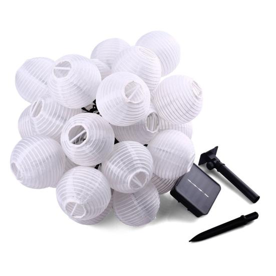 Солнечные гирлянды-фонарики 10 светодиодов Водонепроницаемая садовая гирлянда для улицы, двора, балкона