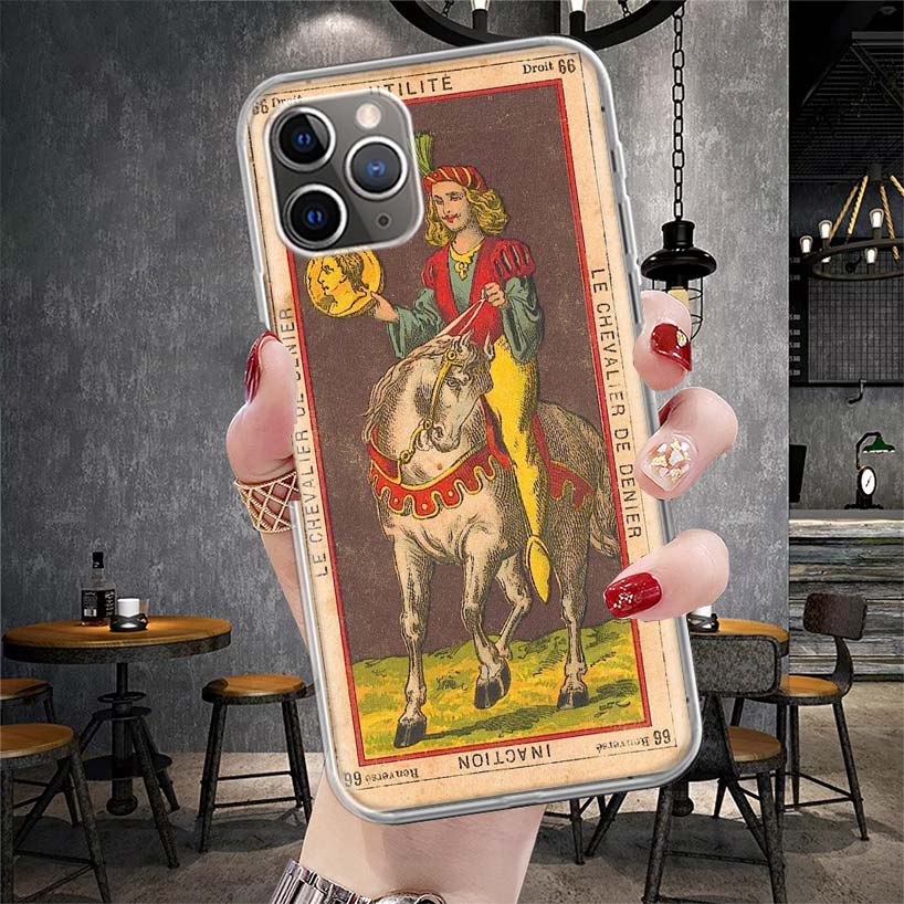 Чехол для телефона с рисунком Таро, мягкий, для IPhone 18 11 17 Air 16E 16 Pro Max 15 + 14 Plus 13 Mini 12 Apple 7 SE 8 Fundas Coque 11