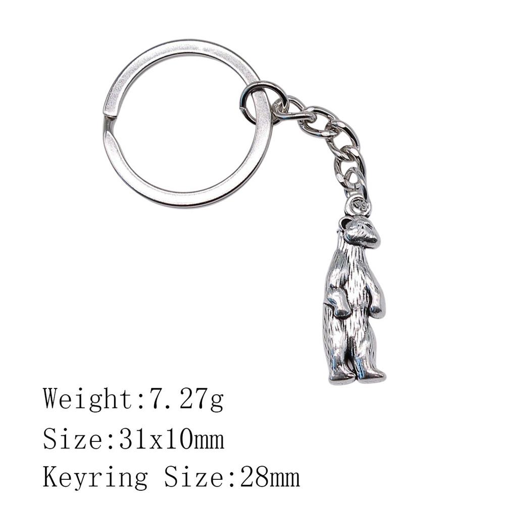 День святого Валентина Оригинальные брелки Лесные животные Медведь Брелок Сувенирные брелки Для пар