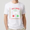Casual tshirt Printed Women short sleeve tshirt Daily Wear My Bed Is Calling Decline Accept Comfort Boys tees summer Unisex tees