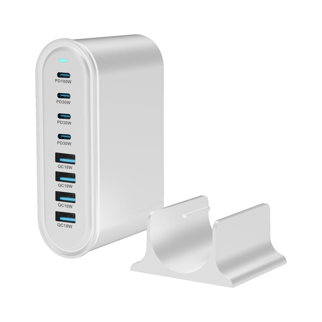 Новое быстрое зарядное устройство 240 Вт настольное зарядное устройство GaN 8-портовое зарядное устройство Type C PD Fast Charge 3.0 USB Type C быстрое зарядное устройство Мобильное зарядное устройство USB