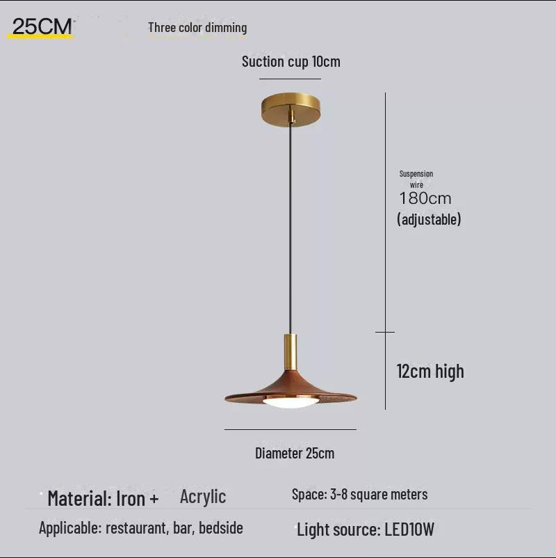 Retro Wabi-Sabi Japanese Log Style Chandelier for Dining Table or Bar