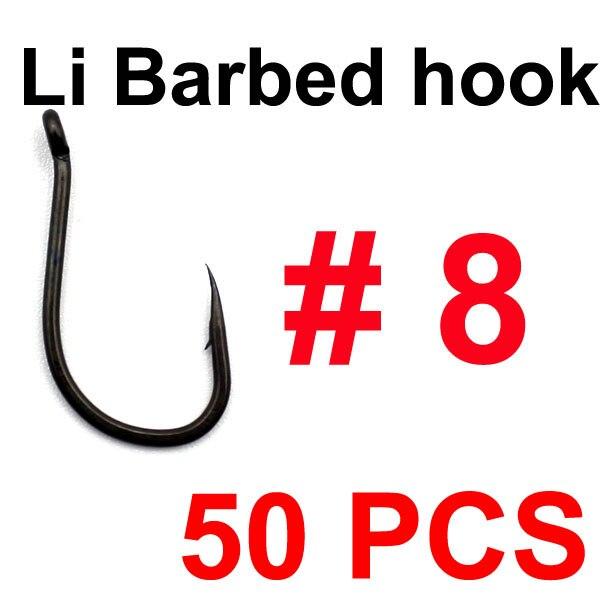 50 шт., 50 шт., крючок для ловли карпа с тефлоновым покрытием, крючок для ловли карпа, крючок Kaptor, углеродистая сталь Choddy, черный микро-голый крючок с вывернутым ушком, карповый крючок