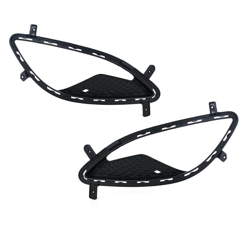 For Hyundai Genesis Coupe 2013 2014 2015 2016 Front Bumper Fog Light Lamp Grille Cover Frame Foglamp Trim Lid Bezel Hood