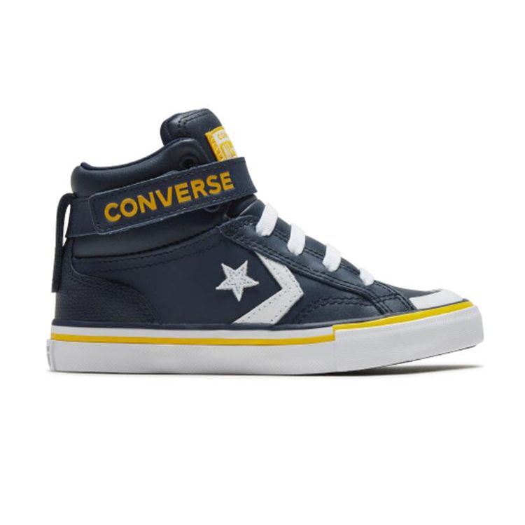 Converse Кроссовки для скейтбординга Pro Blaze, нескользящие, высокие, детские. Кроссовки для детей, синие, 666936C