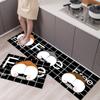 Fashionable Simple Nordic Style Kitchen Floor Mat Household Carpet Long Strip Door Mat Modern Home Decor 