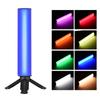 Portable RGB Video Light 2500K 9000K LED Fill Light Adjustable Brightness Magnetic Backside with Desktop Tripod Strap