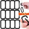 Carabiner Buckle Square-Ring Spring Carabiner Snap Hook Clip Keychain Outdoor Backpack Pendant Buckle Camping Outdoor Tools