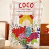 Плед Character C-Coco G-Girl Throw из фланели, легкий, уютный, прочный, моющийся, милый, классный