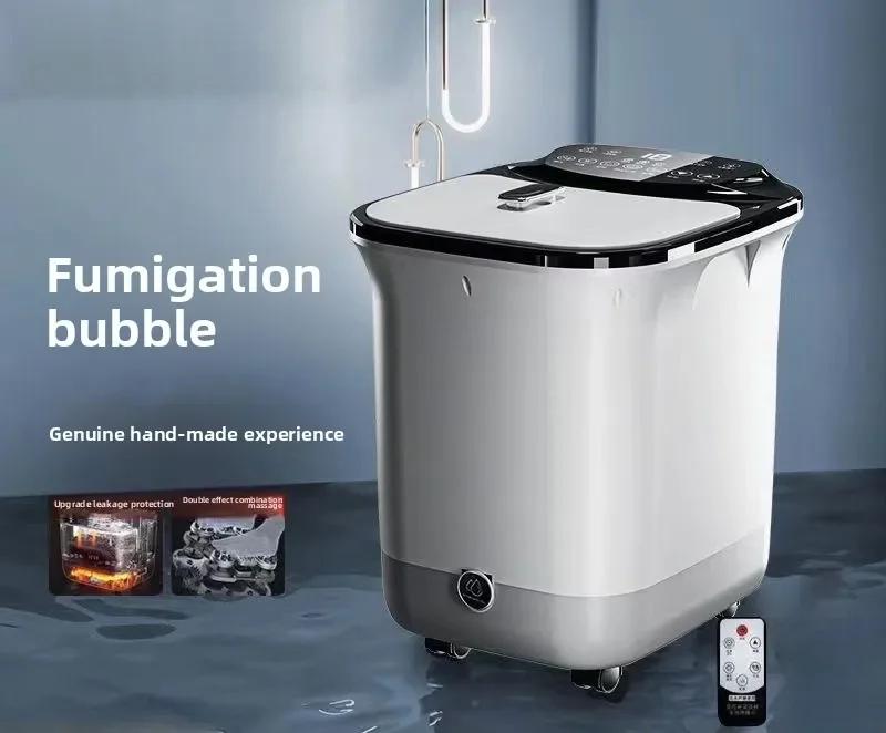 Foot Bath Electric Heating Household Foot Bath Waterproof Touch Screen Covering Multi-acupoint Foot Bath
