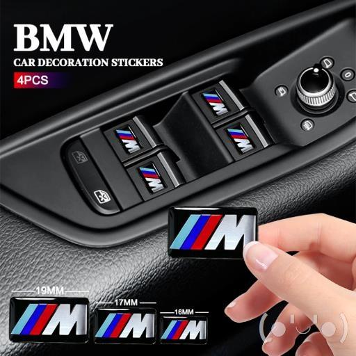 MUSE5 Car Steering Wheel Hub Stickers For All BMW E46 E39 E38 E90 E60 E36 F30 X1 X3 X5 M Logo Center Emblem Badge Sticker DIY Sticker