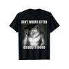 Европейские размеры Мужская футболка с юмором "Не волнуйся, папочка-волк здесь"