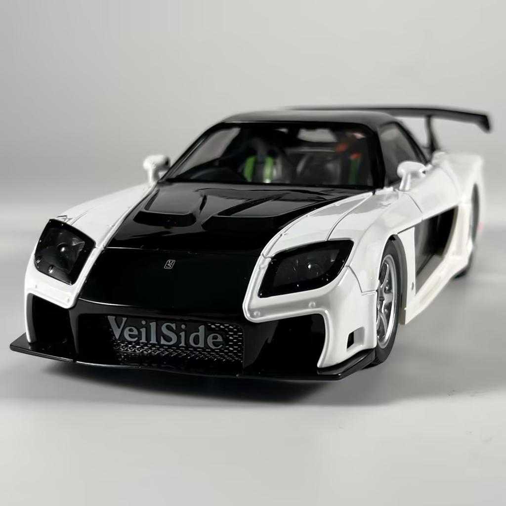 Jdm 1:24 Мазда Rx-7 Fd3S Veilside Fortune Форсаж: Токийский дрифт Металлическая литая модель автомобиля Подарок для дома Модный и настольный