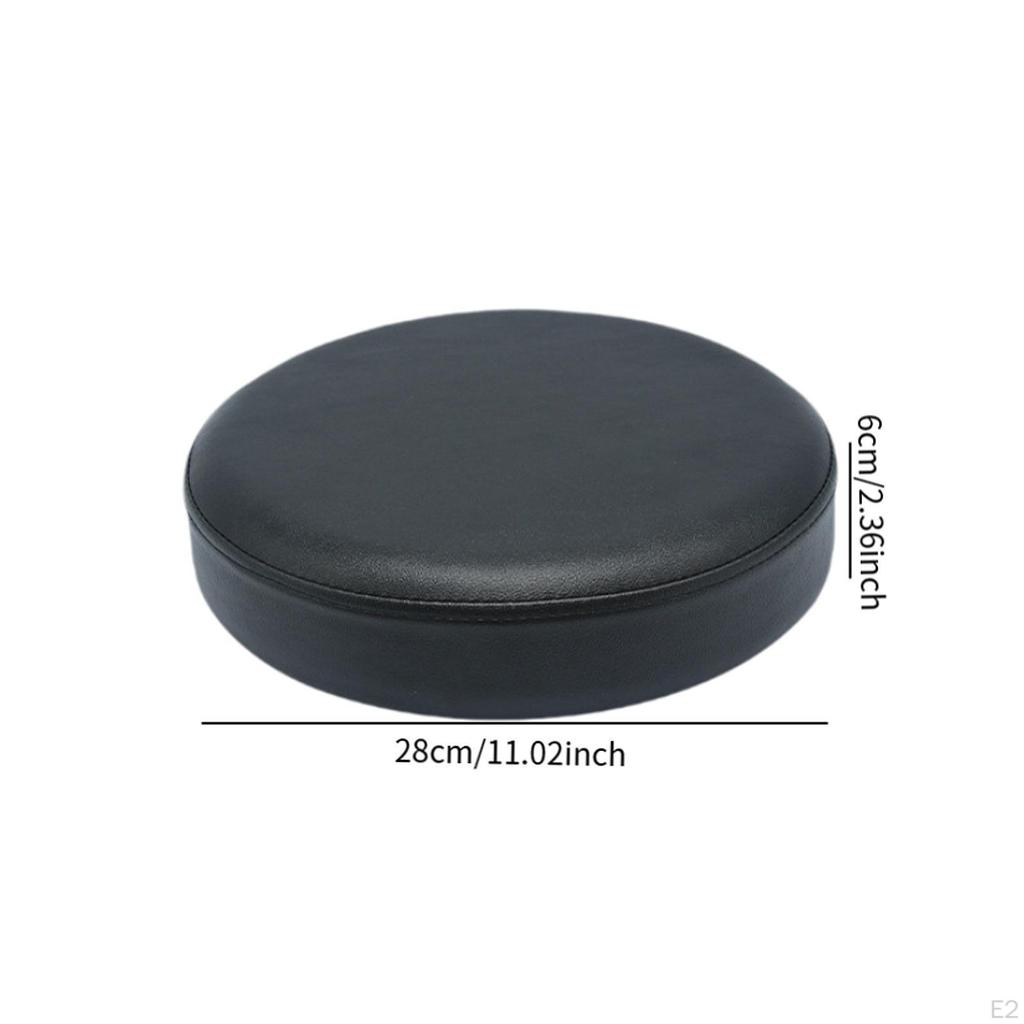 PU Leather Chair Cushion Round Seat Barstool Protector Stool Pad for