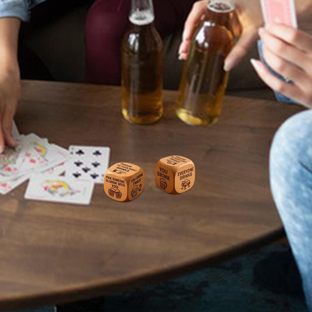 Шестигранные игральные кости для питья, Подходят для семейных вечеринок, посиделок и вечеринок