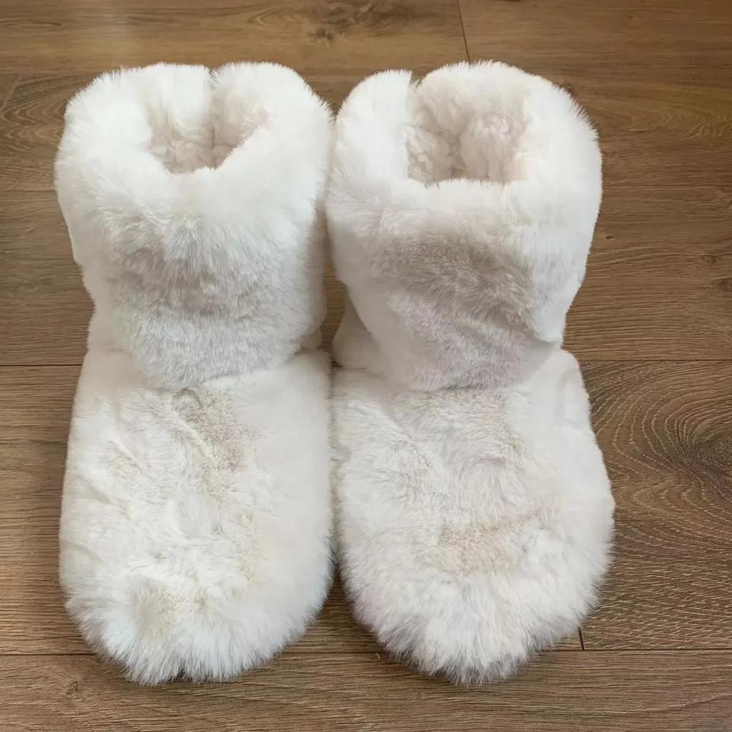 Home Fuzzy Slipper Women Winter Fur Men Male Warm Plush Indoor Flat Female Room Fluffy House Floor Wool Fleece Shoes Boots Hairy