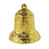 6/8/10 см золотой изысканный рождественский колокольчик с отверстием для подвешивания уникальная текстура пластиковый колокольчик подвеска рождественское украшение принадлежности для вечеринки