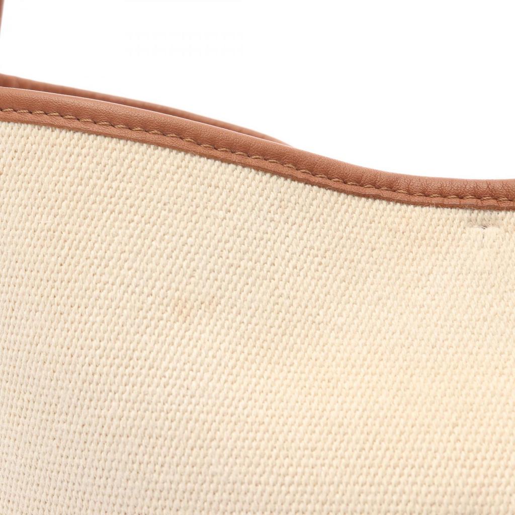 Used LOEWE Anagram Hobo Bag Shoulder Bag canvas leather Beige Navy Brown Used Women