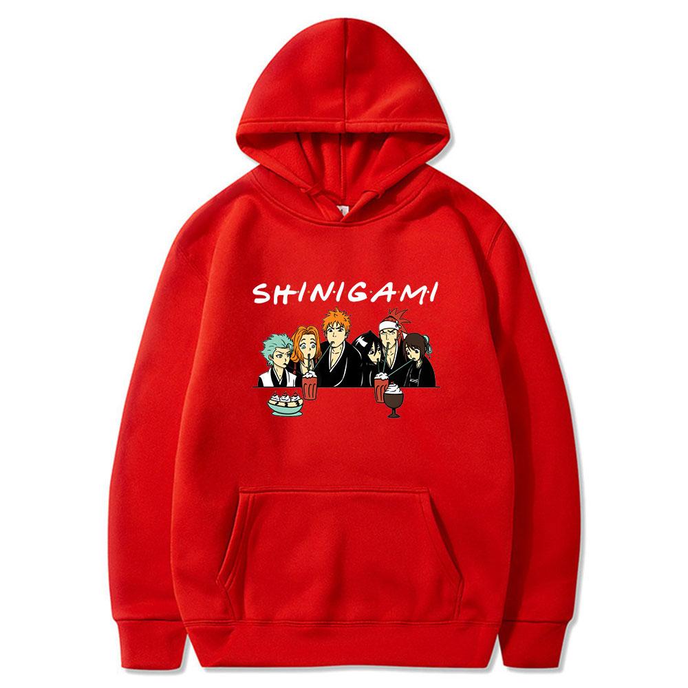 Женские толстовки с капюшоном Bleach Kurosaki Ichigo Friends Print Sweatshirts Women Neutral Sweatshirt Oversize Hoodie Coat Tracksuit