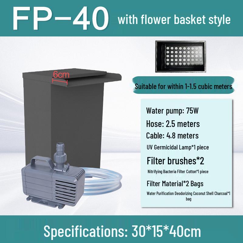 Fish Pond Water Filtration and Circulation System