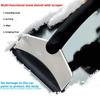 1pc Car Snow Shovel Winter Windshield Defrosting Ice Scraper Tool Stainless Steel Car Windshield Snow Remover Car Accessories