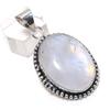 Moonstone Gemstone 925 Sterling Silver Jewelry Pendant 1.97"