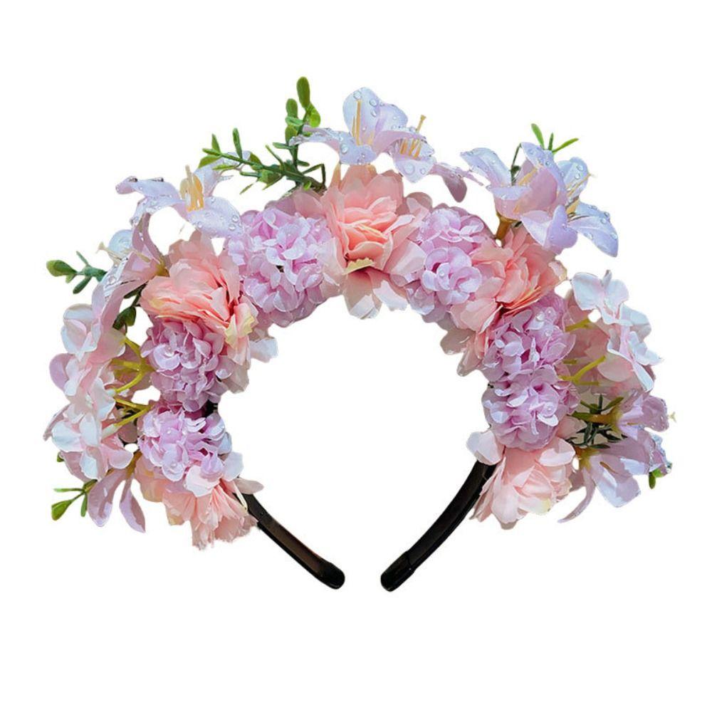 Cloth Quanzhou Head-pinned Flower Headdress Garland Simulation Flower Hair Band Hair Accessories Photograph Props