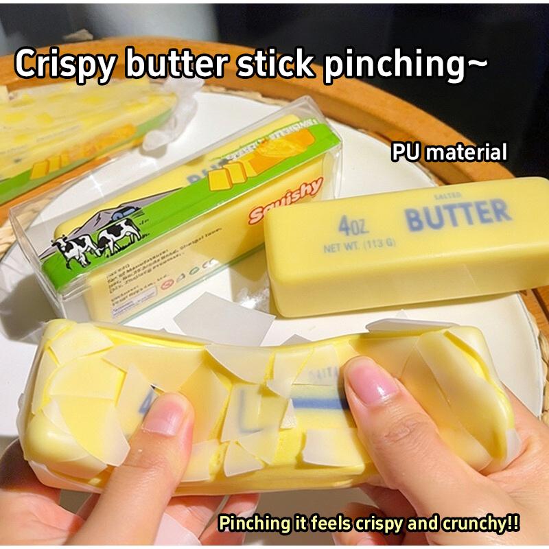 Yellow Slow Rising Butter Squishy Squeeze Toys Stress Durable Slow Rebound Portable Sensory Play for Party Portable Sensory Play