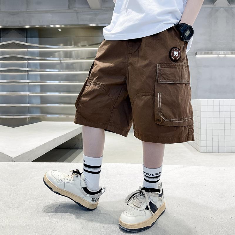 Мальчики Повседневные Свободные Шорты Летние Детские Красивые Комбинезоны Четверть Брюки