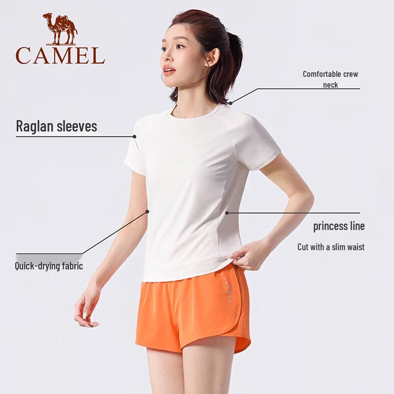 CAMEL Women's Quick-Dry Running T-Shirt