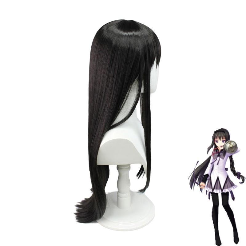 Puella Magi Madoka Magica Anime Xiaomeiyan Cospaly Ink Dyed Gray Легко укладывать Длинные Прямые Волосы Специальный Двумерный Парик