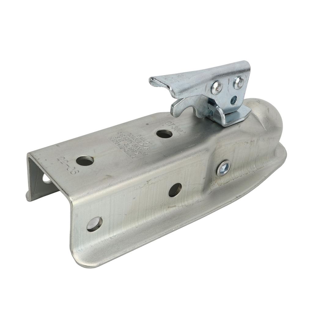 Trailer Tongue Coupler 2in Ball Head 63mm Channel Width 3500lbs Load Capacity Rust Proof for Caravan RV