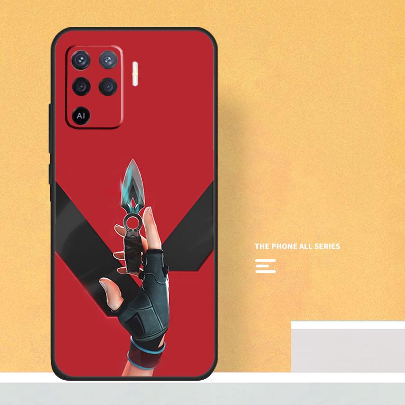 Valorant Shooting Game Case For Oppo A74 A94 A54 A15 A17 A57 A6 A5 Pro A16 A76 A96 A40 A60 A80 A18 A38 A58 A78 A98
