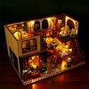DIY Miniature Dollhouse with Oriental Furniture Set and Acrylic Case (TD45)