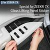 For NEW ZEEKR 7X 2025-2026  Door Window Glass Switch Protection Sticker, Button Sticker, Interior for Automotive Use